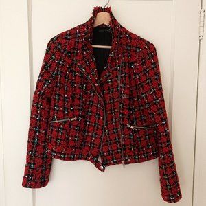 Tweed moto-style jacket | Alicia & Megan | S/XS